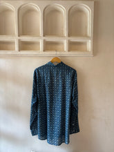 Load image into Gallery viewer, Indigo Blockprint Shirt