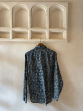 Load image into Gallery viewer, Indigo Geometric block print Shirt