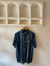 Load image into Gallery viewer, Indigo Zig Zag shirt