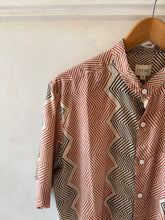 Load image into Gallery viewer, Zigzag blockprint shirt