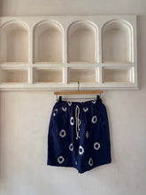 Load image into Gallery viewer, Indigo handloom circle short