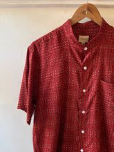 Load image into Gallery viewer, Red Polka Blockprint Shirt