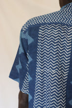 Load image into Gallery viewer, Indigo Zig Zag shirt