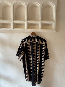 Zig zag block print shirt