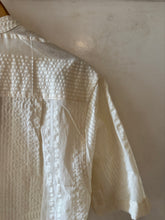 Load image into Gallery viewer, Cream seersucker shirt
