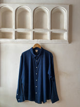 Load image into Gallery viewer, Indigo hand dyed Khadi shirt
