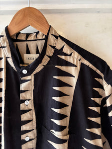 Zig zag block print shirt