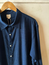 Load image into Gallery viewer, Indigo hand dyed Khadi shirt
