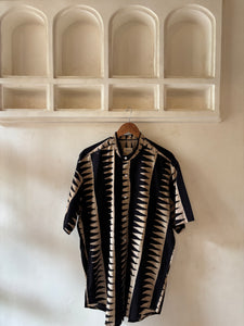 Zig zag block print shirt