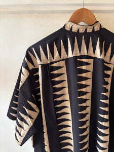 Zig zag block print shirt