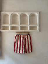 Load image into Gallery viewer, Siafu red striped shorts
