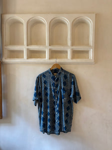 Indigo zigzag shirt
