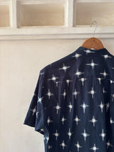 Load image into Gallery viewer, Dark Navy ikat shirt
