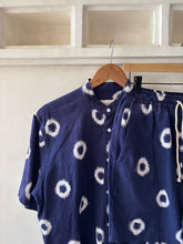 Load image into Gallery viewer, Indigo handloom circle short
