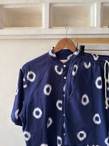 Indigo handloom circle short