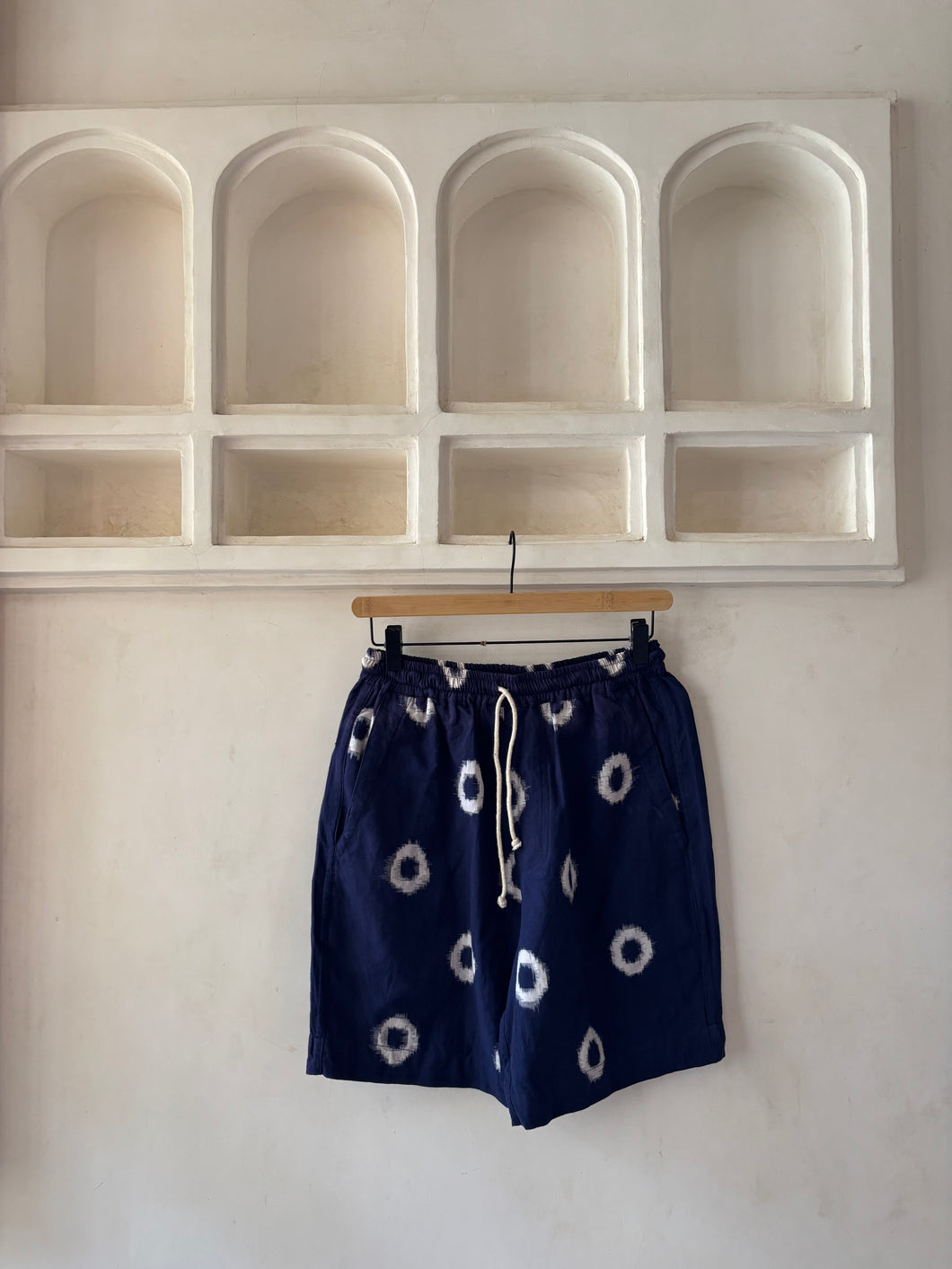 Indigo handloom circle short