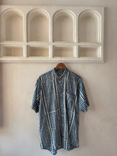 Load image into Gallery viewer, Indigo blockprint shirt
