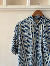 Load image into Gallery viewer, Indigo blockprint shirt

