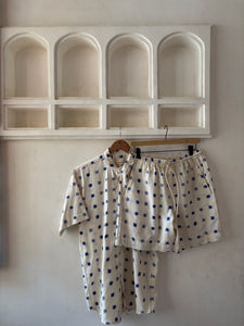 Blue and White handloom shirt